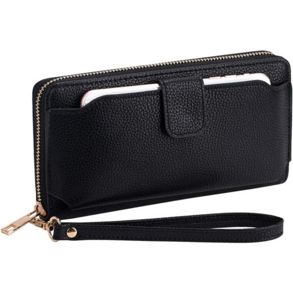 Women's Wristlet Wallet Cell Phone Holder Zip Handbag